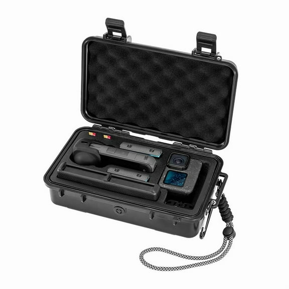 Mini Portable Waterproof Case for Insta360 X5/X4/X3 Camera Storage Case Travel Hard Carrying Case Shockproof Organizer With X5 X4 Fast Charge Hub Accessories
