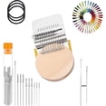 thumbnail image 1 of Mini Portable Weaving Kit for Beginners Quick Sewing Craft Patch Darning and Patchwork, 1 of 3