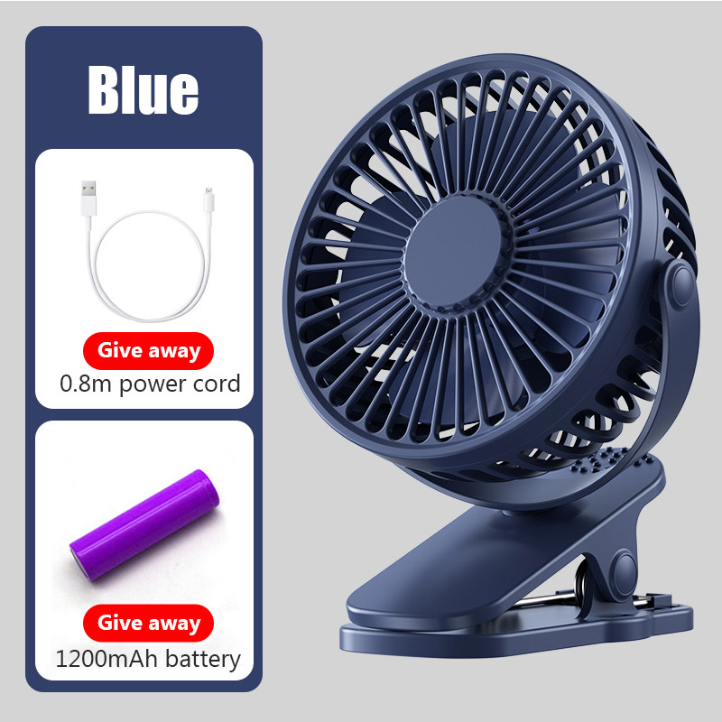 Mini Portable Wind Power Clip Fan Convenient Ultra-quiet USB Student ...