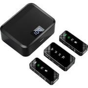 Mini Portable Wireless Lavalier Microphone, Double Noise Reduction, Plug and Play, Super Range, Applicable to Mobile Phone Computer Recorder