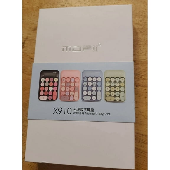 Mini Portable Wireless Numeric Keypad, 18 Keys 2.4 Ghz Usb Financial Blue