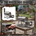 thumbnail image 1 of Mini Portable Wood Burning Camping Stove, Outdoor Multi-Function Stainless Steel BBQ Grill for Heating & Cooking, Foldable Legs Backyard Picnic Equipment,S, 1 of 5