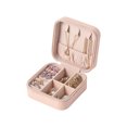 thumbnail image 1 of Mini Portable Zipper Jewelry Travel Box, Compact PU Leather Small Jewellery Organizer Storage Case for Rings Earrings Studs, Travel Gift Jewelry Holder, 1 of 5