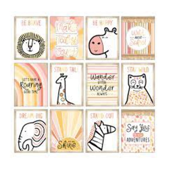 Mini Posters: Simply Safari Poster Set [CD106057]