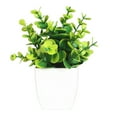 thumbnail image 1 of Mini Potted Fake Plants Artificial Plastic Eucalyptus Potted Plants Greenery Centerpiece for Home Farmhouse Bathroom Office Desk Table Decor, 1 of 8
