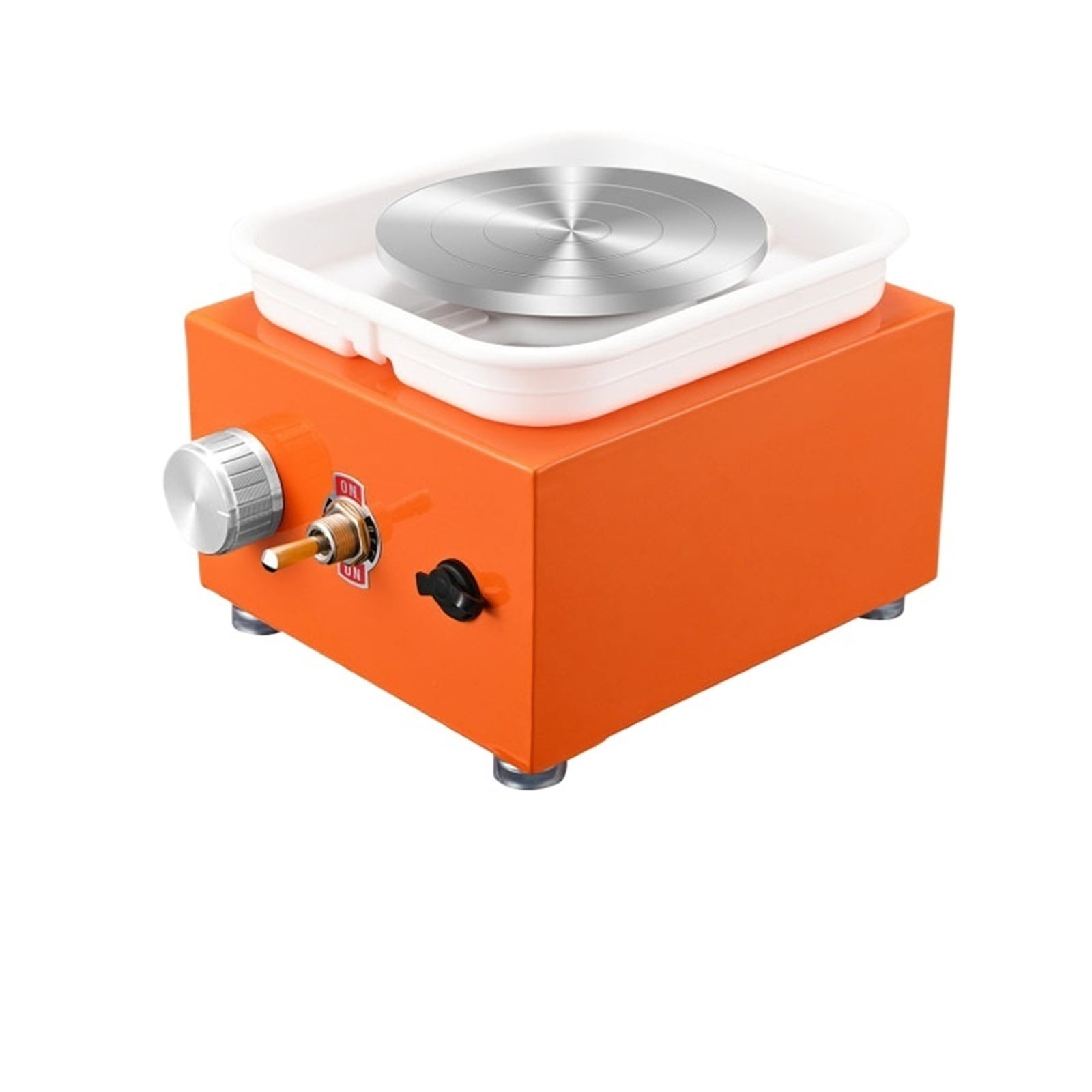 Mini Pottery Wheel Ceramic Wheel Adjustable Speed Clay Machines Electric Sculpting Kits With 2 Turntables Trays Art Craft Work