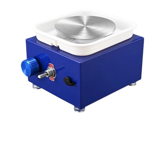 Mini Pottery Wheel Machine with Turntable+Sculpting Kit, Electric Pottery Wheel Ceramic Clay Tool Poterie Pottery Equipment ,Easy to Use