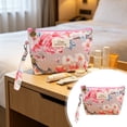 thumbnail image 1 of Mini Pouch For Purse,Small Makeup Bag Organizer, Canvas Cosmetic Bag With Secure Zipper Closure, Compact Travel Toiletry Storage Case For Women Handbag Essentials, Lightweight Purse Organizer,1 Pack, 1 of 5