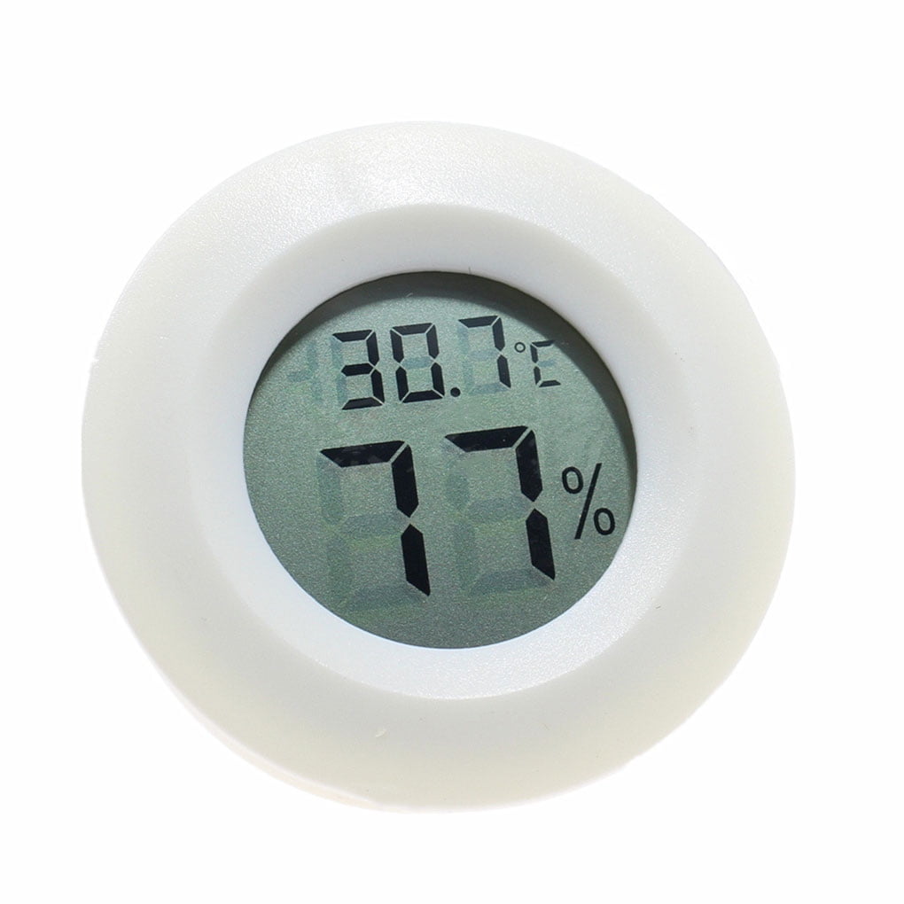 Mini Digital Round Hygrometer Thermometer With Probe, Indoor