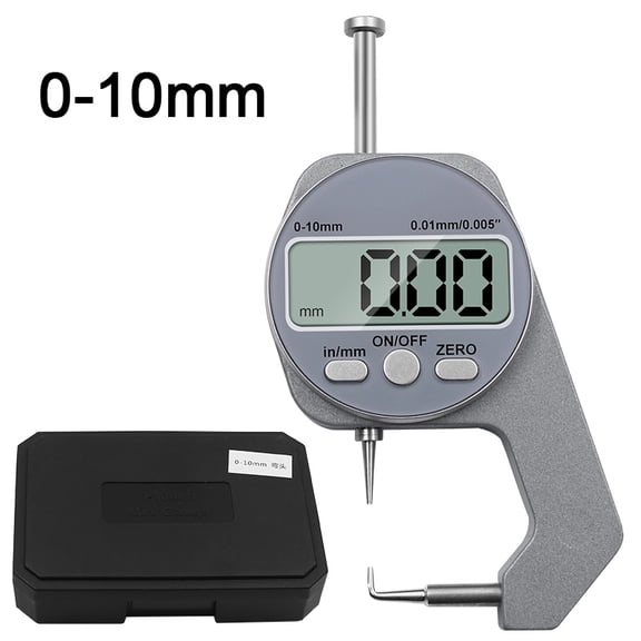 Mini Precise Digital Thickness Gauge Meter Tester Micrometer Thickness Pointed Head 0 - 10 mm