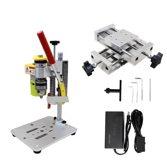 Mini Precision Desktop Drill With CNC Sliding Table 795 Motor B12 Chuck For DIY Crafts Tool Wood Crafts Jewelry Making ,Professional Drill Press
