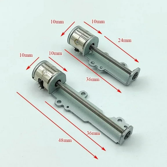 Mini Precision Linear Stepper Motor 36mm/48mm DC 5V 2-Phase 4-Wire Micro 10mm Stepping for Camera Slide Xenon Lamp Adjustment