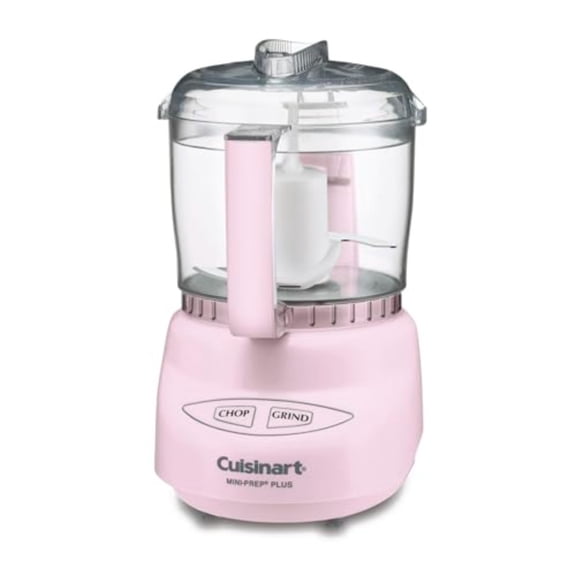 Mini-Prep Plus Food Processor 24-Ounce Mini Food Processor to Chop Herbs Vegetables and Hard Cheese 24-Ounce Work Bowl Reversible Stainless Steel Blade DLC-2APK Pink
