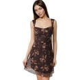 thumbnail image 1 of Mini Printed Tulle Dress with Heart Collar, 1 of 4