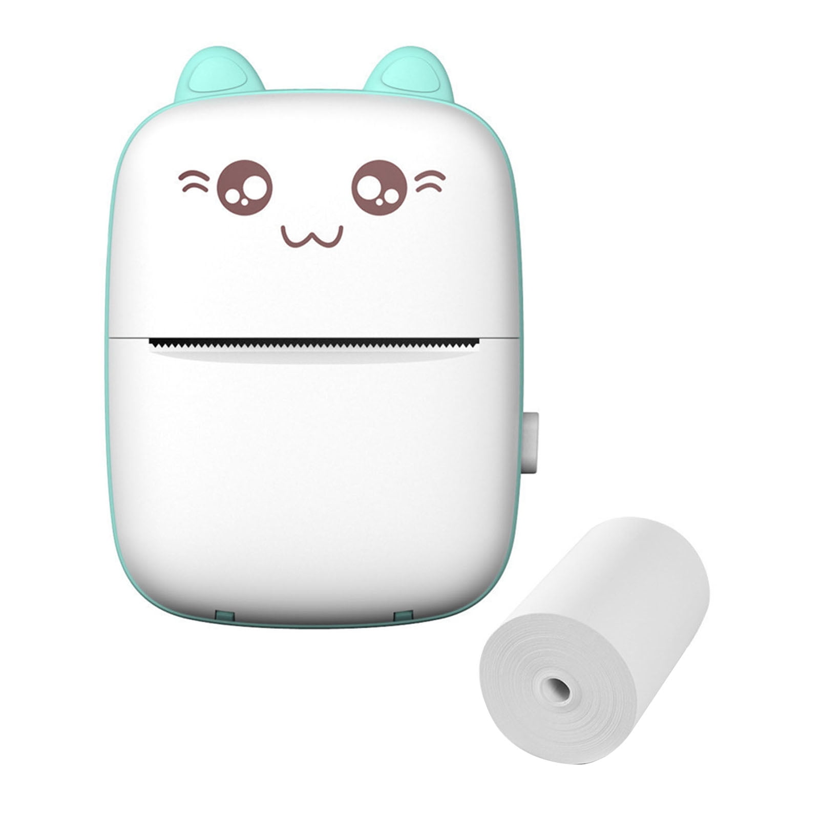 Mini Printer Ink-Free Bluetooth-compatible Portable Pocket Handheld Mini  Cute Cat Thermal Printer for Study 