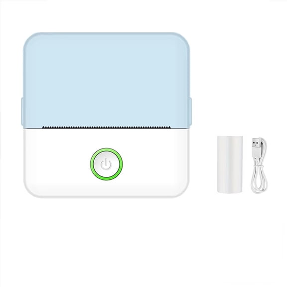 Mini Printer, Inkless Sticker Maker, Free Cut Small Pocket Printer, Portable Thermal Printer ,Fast-Drying Ink with Crisp Output