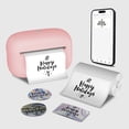 thumbnail image 1 of Mini Printer Maker D1 Thermal Printer, Portable Phone Printer, Small Instant Pocket Printer, for School Notes, Anatomy Picture, Children DIY, Journal (Pink), 1 of 7