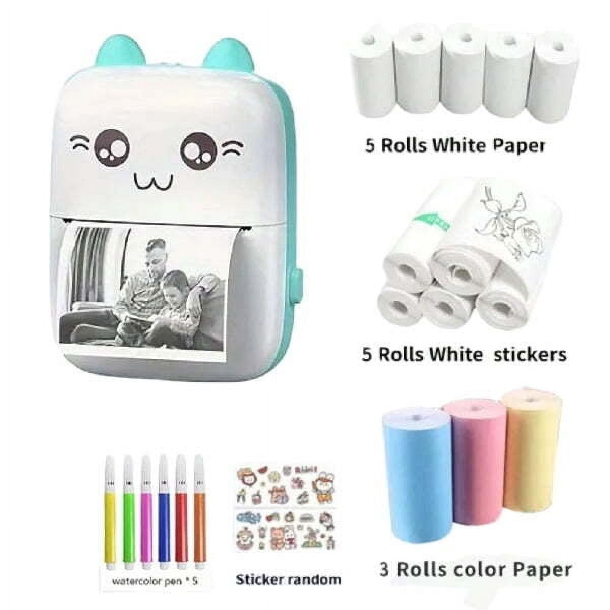 Mini Printer Sticker Printer Sticker Maker Thermal Printer for Journal ...