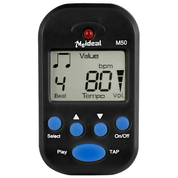 Mini Professional Metronome M50 Digital LCD Clip-on Digital Tuner for Piano Guitar Accessories Ped