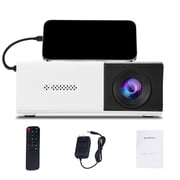 Mini Projector 1080P HD - Portable Movie Projector with Auto Keystone Correction & Built-in Speaker Wireless Outdoor/Indoor Video Projector for Phone/Laptop