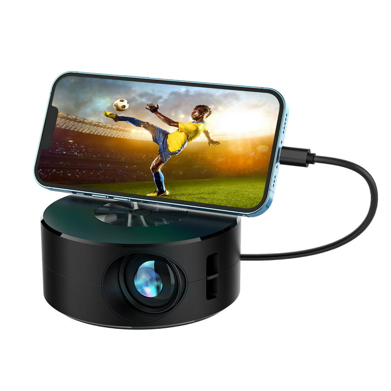 hul Penneven øjenbryn Mini Projector,1080P Home Theater Projector, LED Home Media Player, Mini  Mobile Phone Projector - Walmart.com