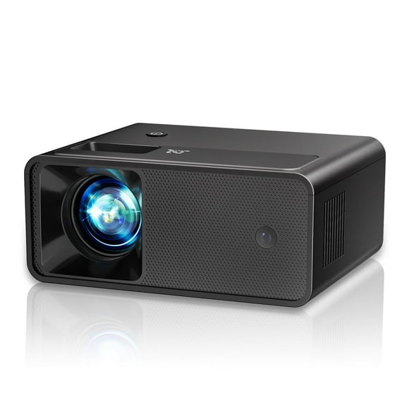 Mini Projector 1080P Portable Projector Compatible with iPhone/Android/PS4/Laptop/TV Stick, Built-in Hi-Fi Speaker, for Home Theater/Indoor Outdoor Movies/Gaming