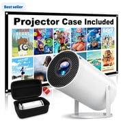 Mini Projector, 270  Rotation, Portable Projector 4K Support, Full HD 1080P Outdoor Movie Projector, Max 200 Display, Compatible with Smartphone/TV Stick/Laptop/PS4/HDMI/USB