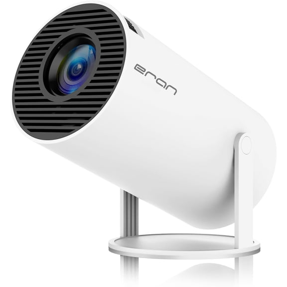 Mini Projector, HY300 PRO Portable Projector, Support 4K 1080P with Dual-Band WIFI6 5G Wireless 5.0 Bluetooth Android 11, 180 Rotatable, Auto Keystone Correction, 35"-130" Screen Video Projector