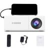 Mini Projector Mini Portable Automatic HD Projector Portable Outdoor/Indoor Movie Projector