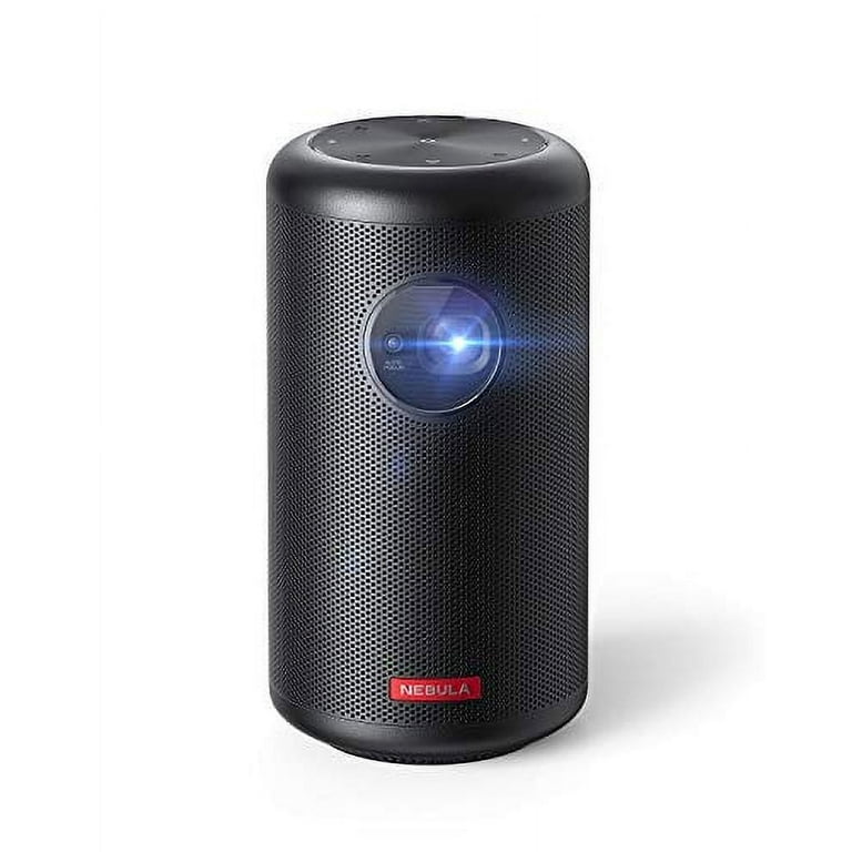 Mini Projector, Nebula Capsule Max, 200 ANSI Lumen Portable Projector, 8W  Speaker, Movie Projector, 100 Inch Picture, 4-Hour Video Playtime, Outdoor  Projector Watch Anywhere 