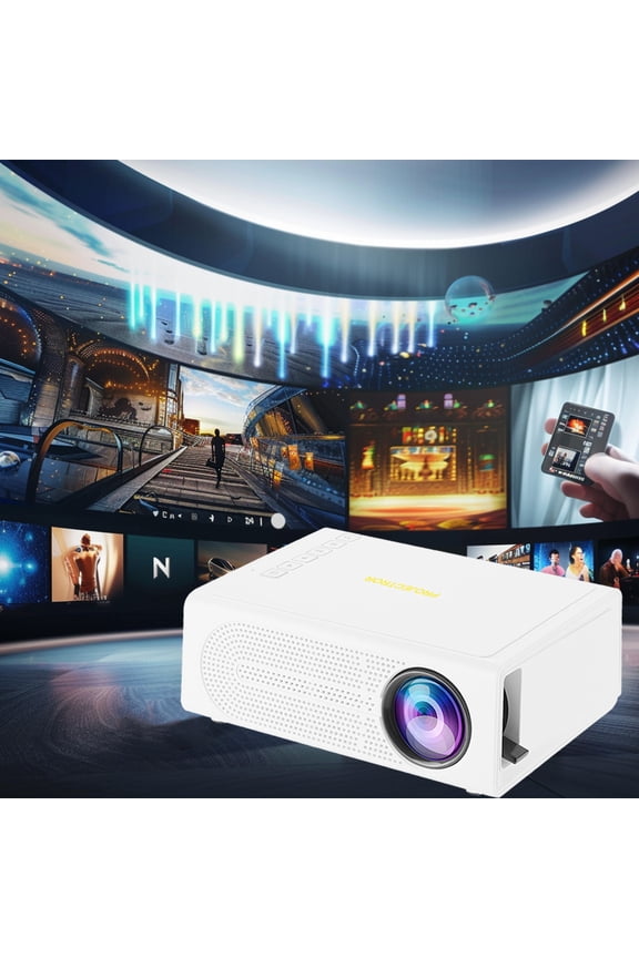 Portable, LED Home Theater Movie Projector, HDMI USB Audio Connectivity, 1080p HD Supported for Phone Screen Mirroring