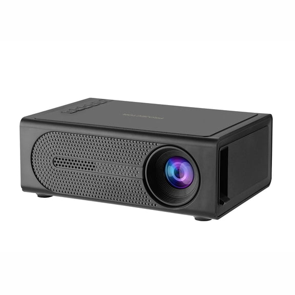 Mini Projector Portable Led Home Theater Support 1080P Hd Usb Audio Input Wired Phone Screen Playback Entertainment Device Black Black
