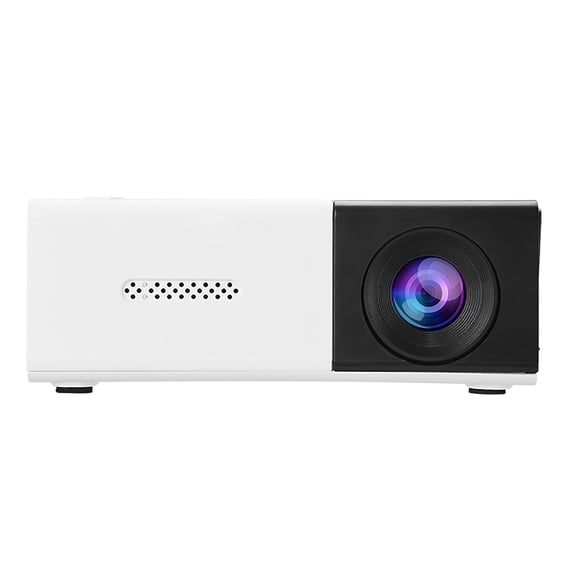 Mini Projector Portable Outdoor Movie Projector with Auto Focus 180° Rotation HD 1080P Supported Built-in Speaker for Home Theater Smartphone Laptop