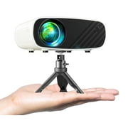 Mini Projector, Portable Projector 1080P, Movie Projection Compatible with Android/IOS White 1PC