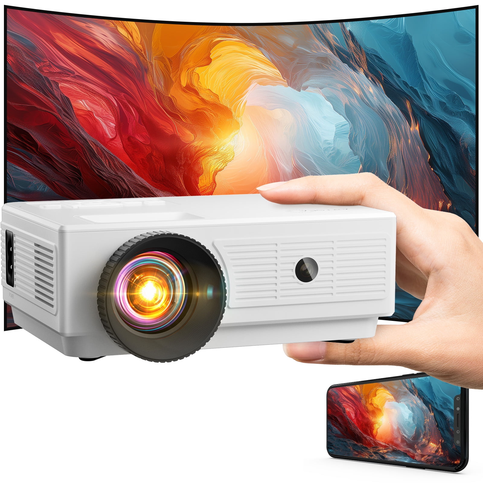 Mini Projector, Portable Projector 1080P - Walmart.com