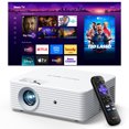 thumbnail image 1 of ELEPHAS Roku TV Smart Projector with Wi-Fi and Bluetooth, Built-in Roku TV Streaming Experience, Dolby Audio, Portable Mini Smart Projector, 1 of 9