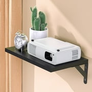 Mini Projector Shelf for Wall Mount, Black Projector Wall Mount Shelf Floating