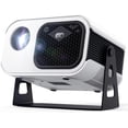 thumbnail image 1 of Mini Projector with Stand 270° Rotatable, Electric Focus & Vertical Keystone Portable Projector, Home Theater Projectors with WiFi and Bluetooth,  Smartphone/TV Stick/Box/USB/HDMI, 1 of 8