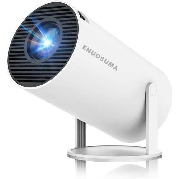 Mini Projector, Support 4K 1080P Portable Projector with Dual Band WIFI6 5G Wireless 5.2 Bluetooth Android 11, 160 ANSI Lumens, 180 Rotatable, Auto Keystone Correction