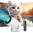 thumbnail image 1 of Mini Projector with WiFi 6 & Bluetooth 5.4, Portable Projectors with Air Mouse, 40-200"Smart Outdoor Movie Projector 4K 1080P Support, 180° Rotatable Home Vedio Projector Supports HDMI/USB/Smartphone, 1 of 7
