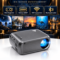 Projecton Mini Mini Projector with WiFi and Bluetooth, Phone Projector Native 1080P ...