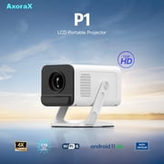 Mini Projector with WiFi and Bluetooth,Support 4K 1080P Portable Projector with Dual Band WIFI6 5G Wireless 5.4 Bluetooth Android 11,170 ANSI Lumens, 180  Rotatable, Auto Keystone Correction