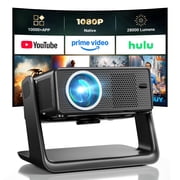 Mini Projector with WiFi and Bluetooth, 1080P Projector 12000 Lumens, Built-in Apps