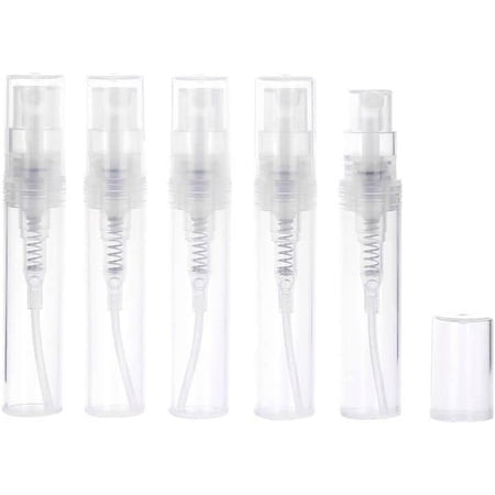 Mini Protable Plastic Spray Perfume Bottle Refillable Bottles, Cosmetics Bottle Sample Bottles Atomizer Bottles(3ml)