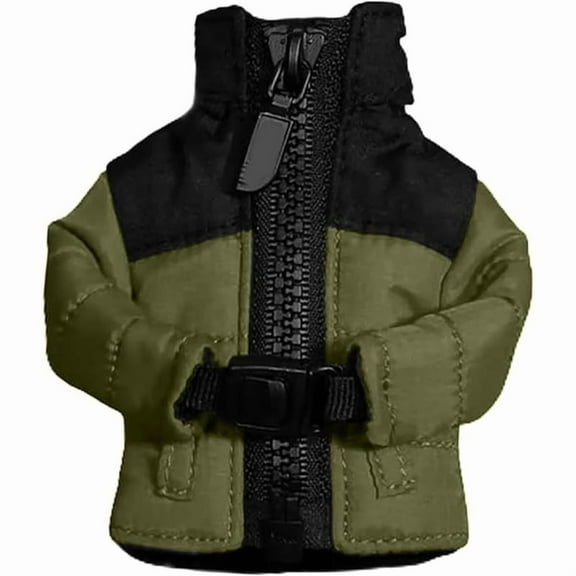 Mini Puffer Coat Keychain Compact Lightweight Design Portable Nylon Key Ring for Commuting Travel Outdoor Enthusiasts