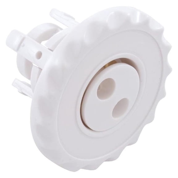 Mini Pulsator Jet Internal 2.63" - White Spa Replacement Part; Deluxe Scallop Design; Whirlpool Jet for Hot Tubs & Spas; 224-1040 Compatible