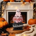 thumbnail image 1 of Mini Pumpkin Ghost Halloween DIY Decoration, Cute Ghost Ornaments for Halloween Party, Small Halloween Decor for Table, Window, and Mantel, 1 of 6