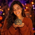 thumbnail image 1 of Mini Pumpkin Light Halloween Decoration for Indoor and Outdoor Use, Classic Jack-o'-Lantern Face with Warm Glow, for Desktop Shelf Fireplace Party or Yard Decor, Battery Operated Seasonal Decorative, 1 of 7