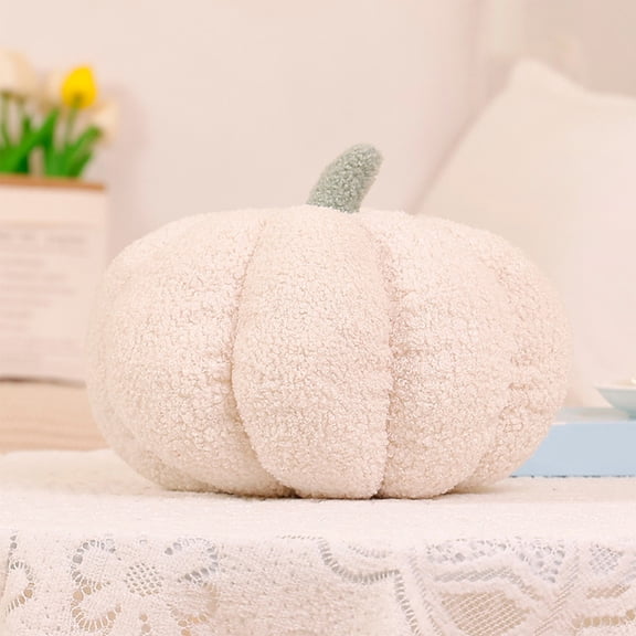 Mini Pumpkin Shaped Stuffed Throw Pillow, Soft Polypropylene Cotton Filling, Realistic Cute Appearance, Fall Thanksgiving Halloween Decor Cushion for Home Office Party Independence Day Gift