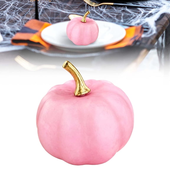 Mini Pumpkins,Small Plastic Pumpkin for Decorating,Reusable Artificial Pumpkin Decor,Lightweight Faux Fall Harvest Pumpkin,Mini Plastic Table Pumpkin Ornaments for Thanksgiving,Porch,Garden